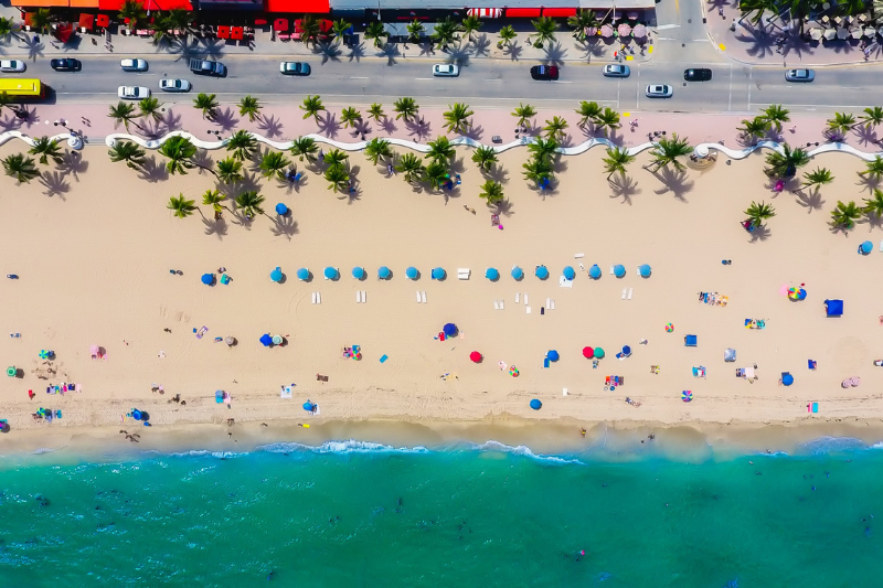 Panoramic view of Hillsboro Harbor, a scenic neighborhood in Pompano Beach, FL