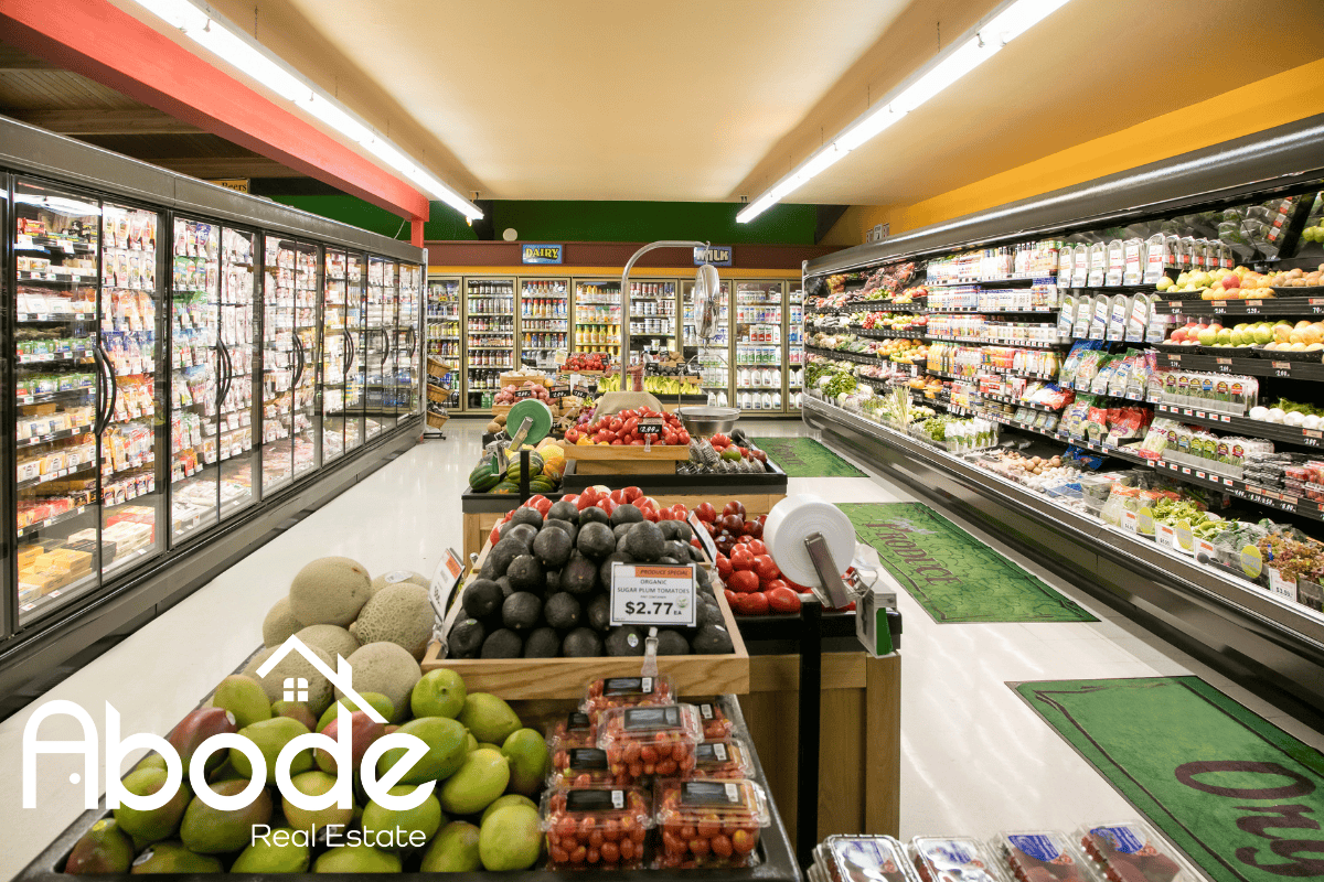 Shoppers browsing fresh produce at a Lauderdale By The Sea grocery store