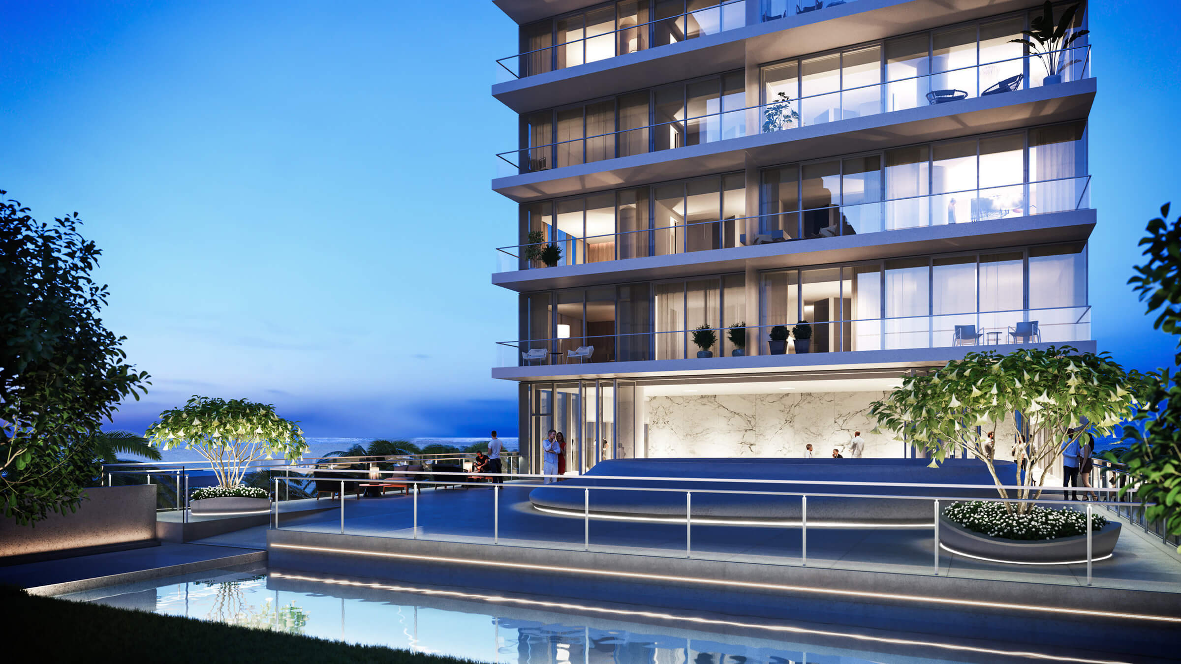 Beachfront condos at Auberge Beach Residences in Fort Lauderdale, FL, with ocean views and high-end amenities.