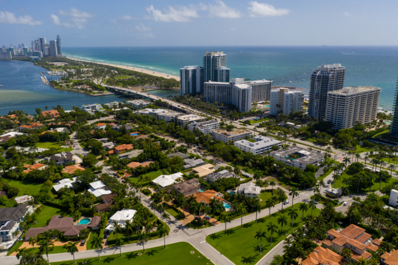 Picture of sunny Dania Beach neighborhood with listings from Beaches MLS.